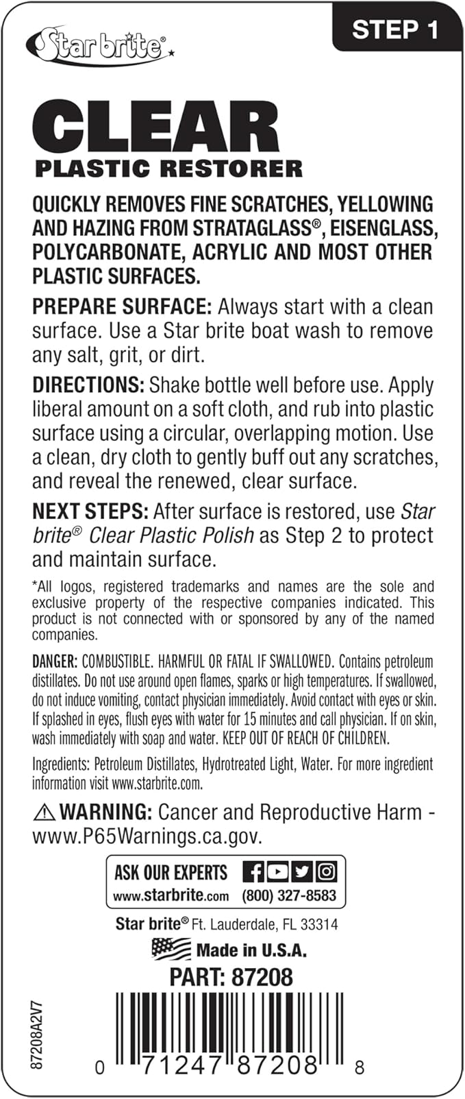 Star Brite Clear Plastic Restorer