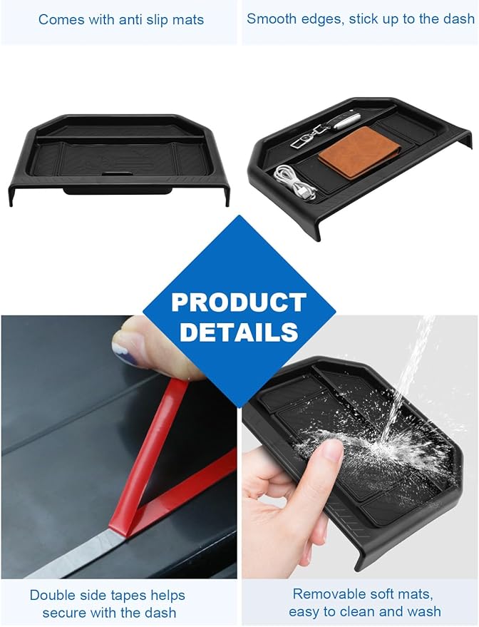 CDEFG for 2026 Ford Maverick Dashboard Storage Tray - Behind Screen Organizer Box 13.2-Inch Screen Dash Tray for 2025 2026 Fo