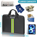 Accordion File Organizer with Combination Lock,Fireproof Expanding File Folder with Multi Pockets,13 Pockets Document Organiz