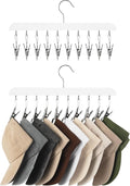 StorageWorks Hat Rack, Closet Organizer and Storage for Baseball Caps,Set of 2 with 10 Adjustable Stainless Steel Clips, Fits