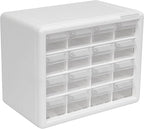 Akro-Mils 16-Drawer Plastic Drawer Storage Cabinet for Garage Organization, Beads, Makeup Organizer, Building Bricks Storage,