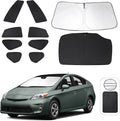 TINGLU Window Shades for Toyota Prius Hatchback 2010-2015 (Not for Prius C or Prius V) 10PCS Accessories Full Windows Rear Triangular Windshield Sun Shade Sun UV Rays Privacy Protection for Camping