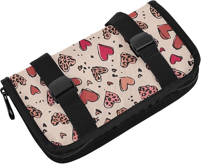 Car Tissue Holder Car Visor Organizer Tissue Box Holder for Car Sun Visor Organizer with Car Vehicle Accessories Essentials Interior for Women Men Pastel Heart Leopard Dot