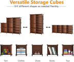 AWTATOS Closet Organizer 8 Cube Storage Shelves Clothes Organizers Closet Storage Stackable Cubby Shelving for Closet Bedroom