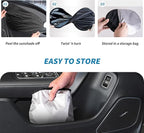 Kwak's 2 Pack Window Sun Shade for Car Baby - Sunshade Blocker, Glare Shield and UV Rays Protection for Your Kids - Side Windows Screens for SUV Truck (Rear Window)