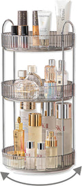 Asayuee 360 Rotating Makeup Organizer,3 Tier Large Capacity Make Up Organizers and Storage,Makeup Organizer for Bathroom,Cosm