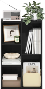 Furinno LUDER Book Shelf, 5-Cube Bookshelf, Reversible Bookcase, 9.4 x 19.5 x 31.5, Easy Assembly, for Living Room, Bedroom, 
