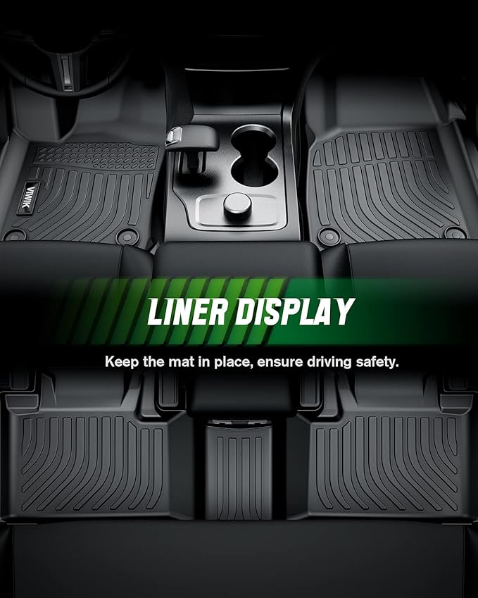 VIWIK Floor Mats for Toyota Camry 2018-2024 (Not for Hybrid), Car Mats All Weather Protection Custom Floor Liners Front & Rear, Car Accessories for 2018-2024 Camry Odorless Non-Slip