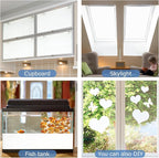 HIDBEA Frosted Window Privacy Film - Non Adhesive Static Cling Glass Stickers Sun UV Blocking Heat Control Door Covering Decals for Home Office(35.4 x 196.8 Inch, Frosted White)