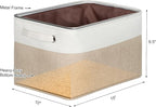 Kntiwiwo Foldable Storage Bin Collapsible Fabric Storage Basket Cube with Durable Handles Closet Organizer Bins for Organizin