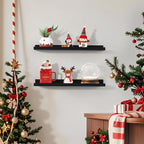NEXHOME PRO Floating Shelves for Wall Set of 2,36 Inches Picture Ledge Shelf, Kids Bookshelf Wall Mounted for Living Room Bed