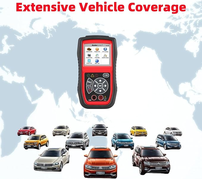 Autel AutoLink AL439 OBD2 Scanner, 2024 OBD2/EOBD Code Reader & Electrical Testing Diagnostic Scan Tool, I/M Readiness, Reads