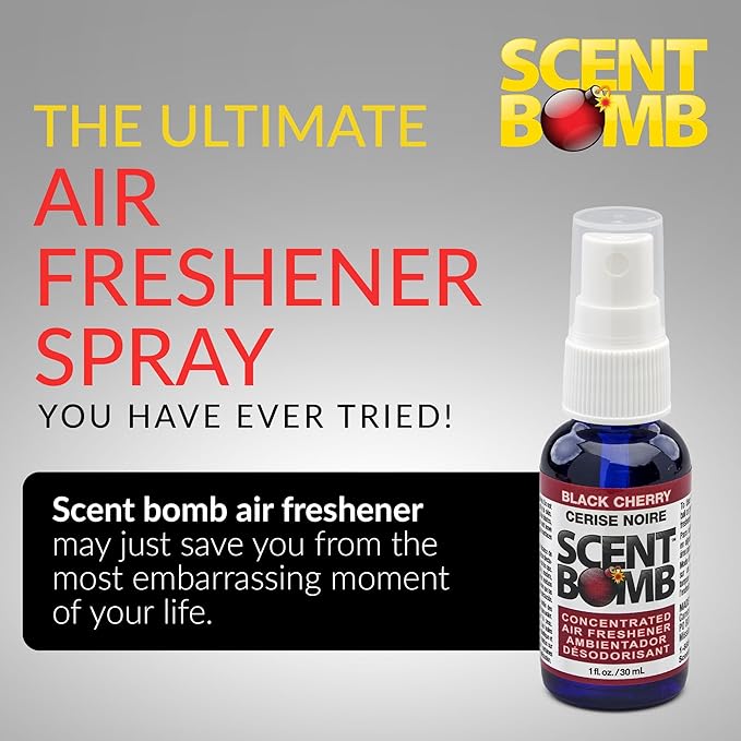 Scent Bomb Air Freshener Spray, Long-Lasting Odor Eliminator - Effective Deodorizer for Home & Car, Fresh Room Spray for Kitc
