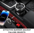 2PCS Bling Car Seat Gap Filler, Sparkling Rhinestone Side Seat Gap Blocker Stop Things from Dropping, Soft Foam Car Truck Filler Blocker Fill The Gaps Between Seats and Console (Red)