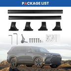 260lbs Roof Rack Cross Bars Compatible with Toyota Grand Highlander/Lexus TX 2024 2025(with Factory Flush Side Rails) Aluminum Crossbars Anty-Sheft Metal Lock Luggage Carrier Kayak Rooftop