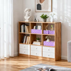 Posprica Woven Storage Baskets for Organizing, Small Black Baskets Cube Bin Container Tote Organizer Divider for Drawer, Clos