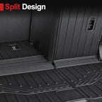 Cargo Mat Backrest Mat for 2016-2022 Honda Pilot 8 Passengers (No Elite Models), All Weather TPE Car Liner Car Mat for 2022 Honda Pilot Accessories