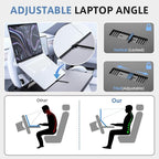 Steering Wheel Tray, Car Food Tray, Car Desk for Laptop, Multipurpose Car Table for Eating & Work, Adjustable Car Tray with Drawer and Anti-Slip Protective Adhesive