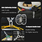 Car Snow Chains, Auto-Fixing Tire Chains for Smart #1 SUV 2022-2025, Quick Fit Portable Reusable Universal Emergency Traction