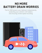Blackvue B-130A Ultra Battery - Fast Charging Dash Cam Battery Pack, 12V/24V, USB Power, Smart App & Cloud Monitoring, Exclus