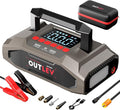 6000A UltraSafe Jump Starter with 160PSI Air Compressor, 12V Car Battery Booster, Portable Jump Box, Power Bank & Jumper Cables, LED Display, LED Light, for 10L Gas & 10L Diesel Engines