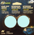 K Source Fit System 2" Round Blue Spot Mirror (2pcs)