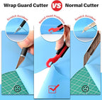 Gomake Vinyl Wrap Guard Cutter Knife Window Tinting Cutter Precision Automotive Safety Cutting Tool for Car Wrapping, Window Tinting,Decals,Signs, Wrap Film and Other Car Vinyl Cutting (W204)
