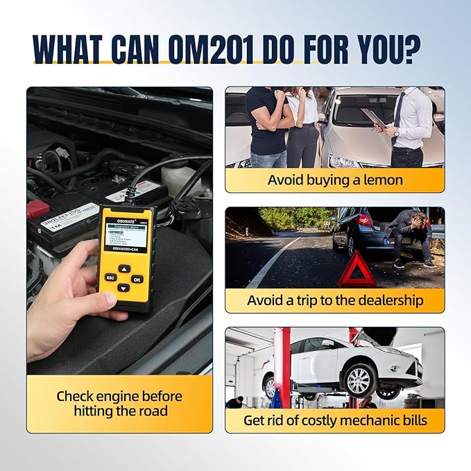 Check Engine Code Reader, OBDMATE OM201 OBD2 Diagnostic Tool Clearing Faulty Codes with Wireless Printing | Graphic Live