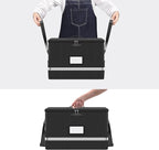 Fireproof File Box with Lock, 5200°F Document Box Storage Organizer, Suitable for Hanging File Folders in Letter Size, Collap