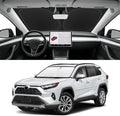 Custom Fit Windshield Sun Shade for Toyota RAV4 2013-2026, Blocks UV & Heat, Front Window Sunshade Accessories, Easy Fold & Store Keep Your Car Cooler