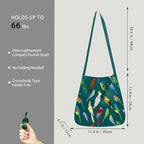 BeeGreen Reusable Grocery Shopping Bag -Travel Tote Bag - Foldable Compact Sturdy Bags
