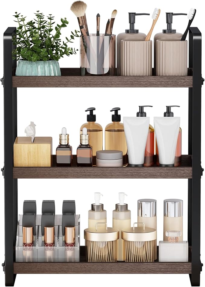 HNRLOY Bathroom Counter Organizer,Bathroom Countertop Organizer,Counter Shelf,Countertop Storage,Organization and Storage,Mak