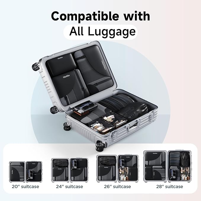 11 Set / 9 Set Packing Cubes for Travel,Gifts for Women Mom Kids,TSA Approved Bags for Makeup, Cosmetic, Toiletry, Organizers