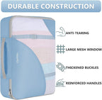8 Set Packing Cubes for Travel, Gifts for Women Mom,Anti-Tearing Suitcase Organizer for Luggage with Shoe & Hanging Toiletry 