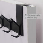 WEBI Over The Door Hooks Door Hanger,Over The Door Towel Rack with 6 Hooks for Hanging,Door Coat Towel Hanger Door Coat Rack,