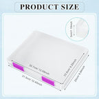 PerKoop 6 Pcs Clear Paper Storage Box A4 Plastic File Box Document Paper Organizer Storage Board Game Project Cases Container