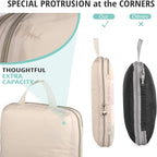 Compression Packing Cubes for Travel, Bunnychill Portable Zipper Packing Cube for Cloting, Expandable Space Saver Storage Lug