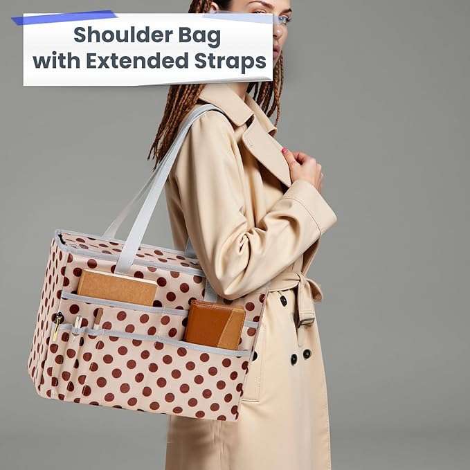File Organizer Box, Portable Tote Bag Hanging Filing Box Desktop File Folder Document Storage Organizer with Pockets and Hand
