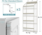 AOODA Clear Over the Door Hat Racks for Baseball Caps, Hold 48 Caps Hat Storage Organizer for Closet Wall, Deep Pockets Hangi