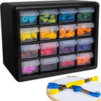 Akro-Mils 16-Drawer Plastic Drawer Storage Cabinet for Garage Organization, Beads, Makeup Organizer, Building Bricks Storage,