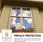 KESPEN Window Film One Way Daytime Privacy Static Cling Sun Blocking Anti UV Reflective Window Tint for Home and Office, Silver, 29.5 Inch X 13.1 Feet