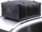 Voyager 15 Cubic Feet Waterproof Rooftop Cargo Roof Bag, No Roof Rack Needed UV-Protected PVC Semi-Coated Mesh, Welded Seams, Water Seal Zipper, 42" L x 34" W x 18" H