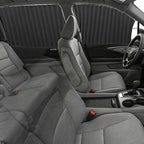 4 Pcs Car Side Window Sun Shades - Magnetic Track Blinds Curtains, Summer Sunshade Accessories, Protecting Infant Sleep Privacy (Black)