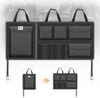 Detachable Hanging Trunk Organizer, Foldable Car Trunk Organizer Hanging for SUVs, Jeeps, Hatchbacks, Car Trunks Organiser