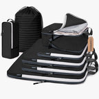 CherryNow Compression Packing Cubes, 7 Set Packing Cubes for Travel, Suitcase Organizers, Luggage Essentials, Travel Bags for