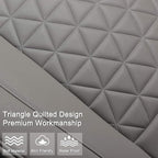 Black Panther Luxury PU Leather Rear Car Seat Cover Adjustable Length (49-55'') Back Bench Seat Protector Fits 90% Standard T