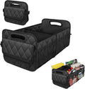 Car Trunk Organizer, Multi-Compartment Auto Trunk Storing Bag with Pockets, Collapsible Organizer and Storage for Sedans, SUVs,