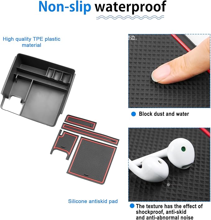 SHAOHAO 3 Pcs for 2025 2026 Nissan Frontier Center Console Organizer for 2022-2025 2026 Nissan Frontier Accessories (S/SV/Pro-X/Pro-4X/SL) Middle Console Tray & Cup Holder Space Expand Storage Box