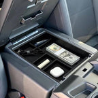 Center Console Organizer Compatible with 2019-2025 2026 Chevy Silverado/GMC Sierra 1500 & 2020-2026 Silverado/Sierra 2500HD 3500HD, Armrest Box Storage Tray (Split-Bench Folding Seat ONLY)