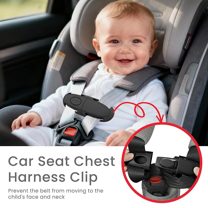 Universal Child Car Seat Chest Harness Clip – Kids Seat Belt Adjuster & Anti Escape Buckle Guard, Child Safety Car Seat Belt 